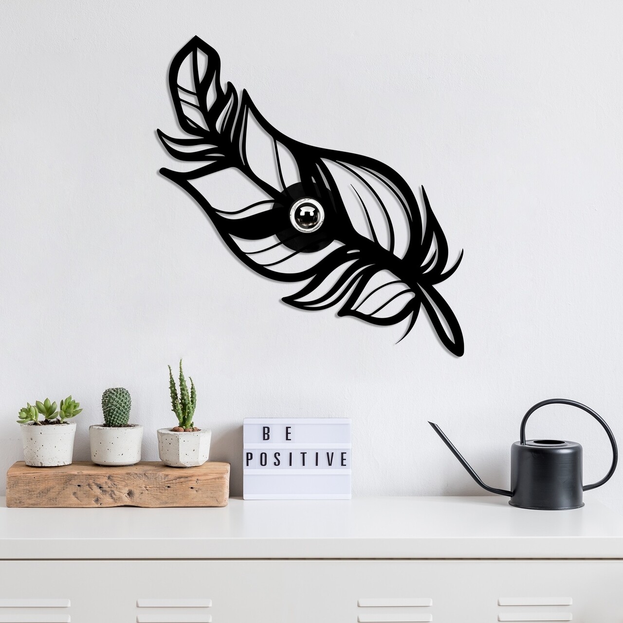 Lampa de perete, Shadow, 585-A, E27, 100 W, metal/MDF, negru - imagine 7